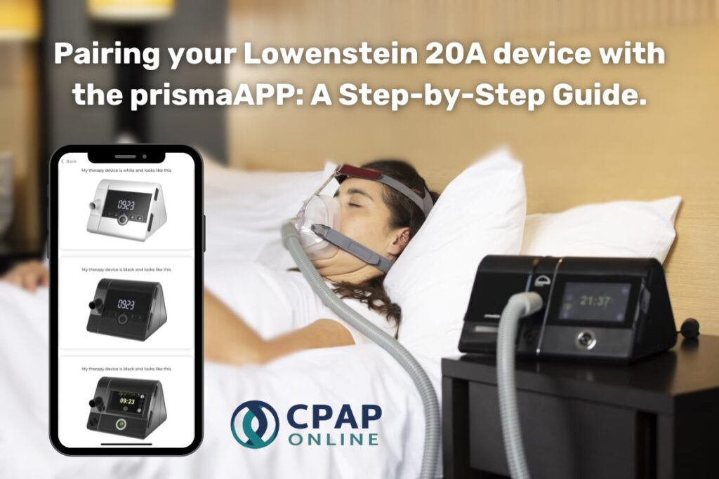 pairing-the-prisma-app-lowenstein-20a-cpap-online